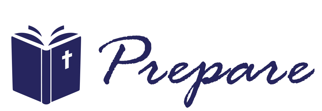 Bible symbol with caption Prepare